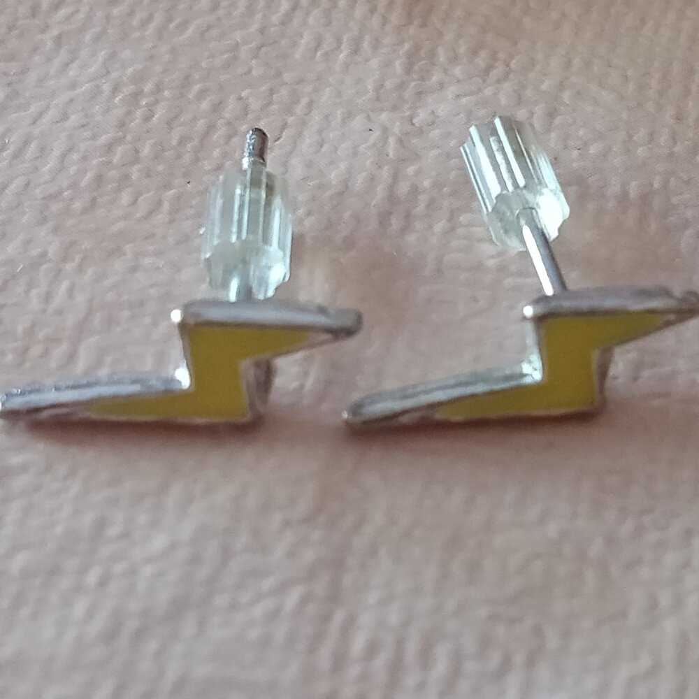 Lightning bolt earrings